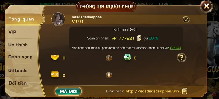 Cú Pháp Để Kích Hoạt Tài Khoản Của Bạn Tại iWin Club