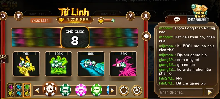 Kho Báu Tứ Linh Tại IWin Club Phiên Bản Quay Hũ Đột Phá Hấp Dẫn