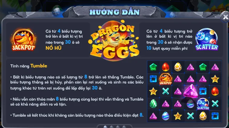 Chinh Phục Kho Báu Huyền Bí Cùng Trò Chơi Nổ Hũ Dragon Eggs Tại Iwin Club