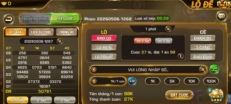 Lô Đề Siêu Tốc Tại IWin Club Trải Nghiệm Dự Đoán Con Số Nhanh Chóng Nhất