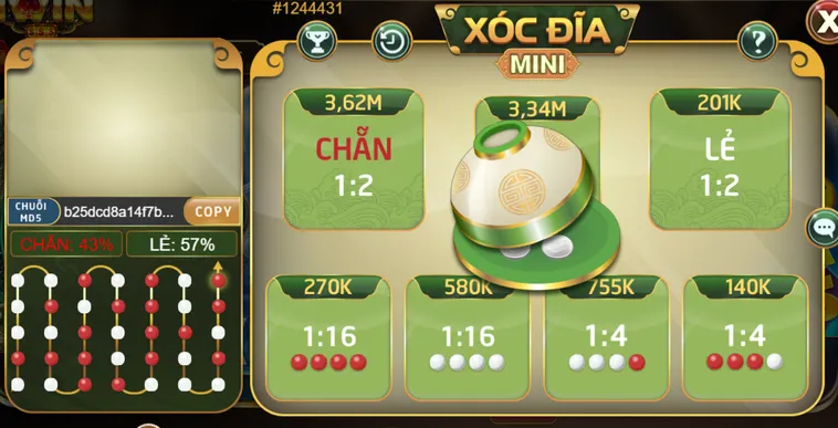 Xóc Đĩa Mini Tại IWin Club Trải Nghiệm Cá Cược Nhanh Chóng Đỉnh Cao